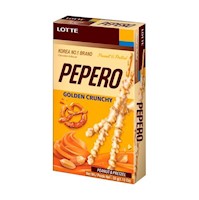 Pepero Golden Crunchy - Palitos de galleta bañado en chocolate con pretzel